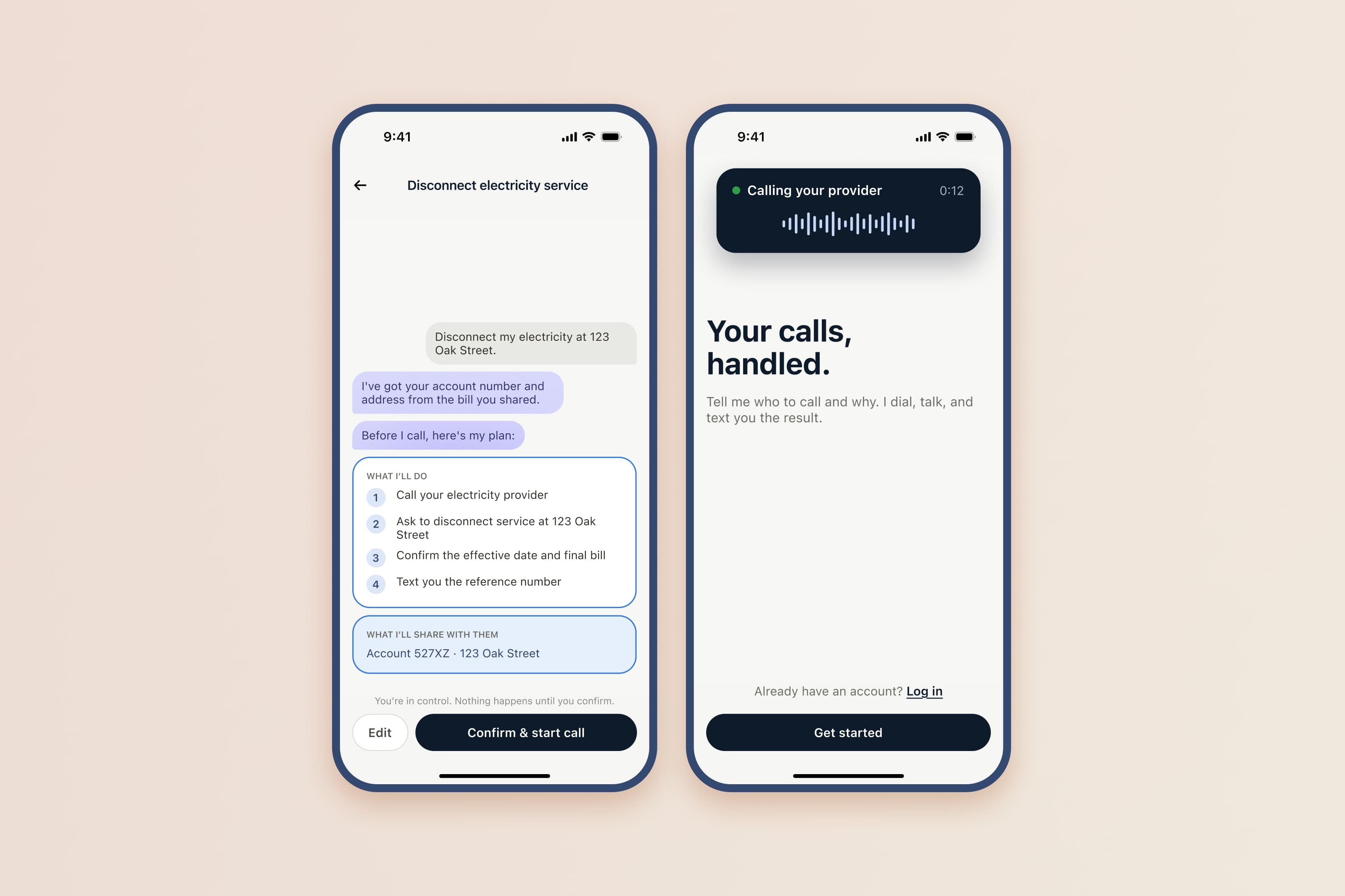 CallForMe: an AI that makes your phone calls, built so you never lose control of it